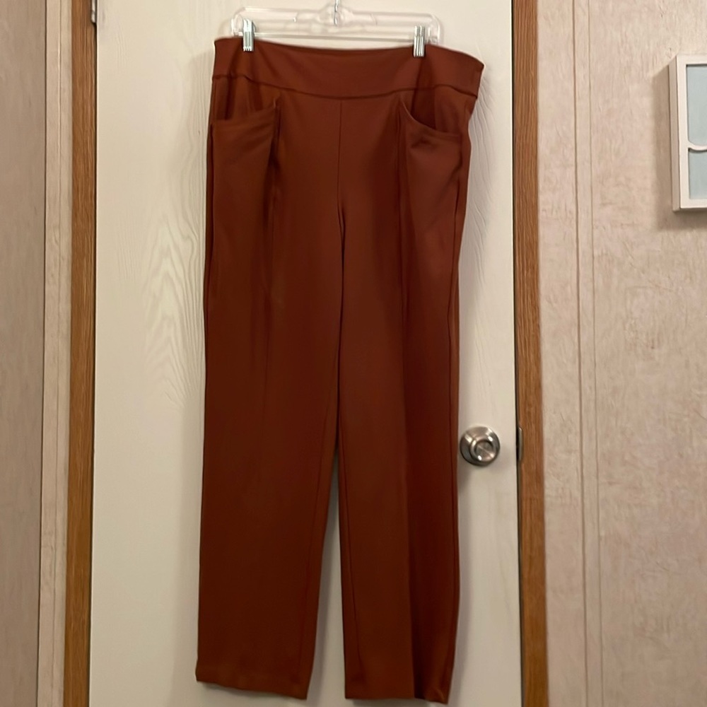 Cato ponte straight leg pants